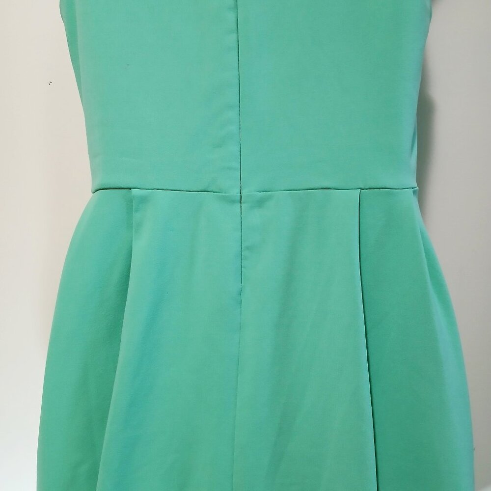 Cynthia Rowley Women’s Fit and Flare Knee Length Sleeveless Green Dress Size M - Picture 6 of 10